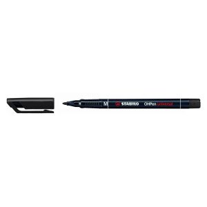 Marcatore Stabilo OHPen Universal: nero, medio, 1 mm, punta conica, cf. da 10 pz.