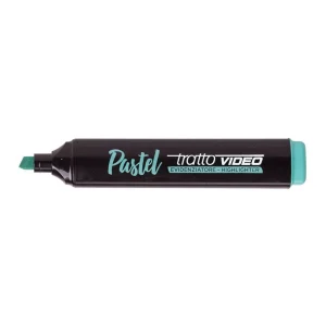 Evidenziatore a pennarello Tratto Video Pastel: verde menta, cf. da 12 pz.