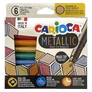 Pennarello Carioca Metallic: assortiti, cf. da 6 pz.