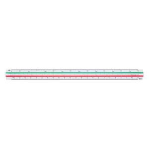 Scalimetro Lyra: confezione con 3 bivalve con 1 u., alette 1:20, 1:25, 1:50, 1:75, 1:100