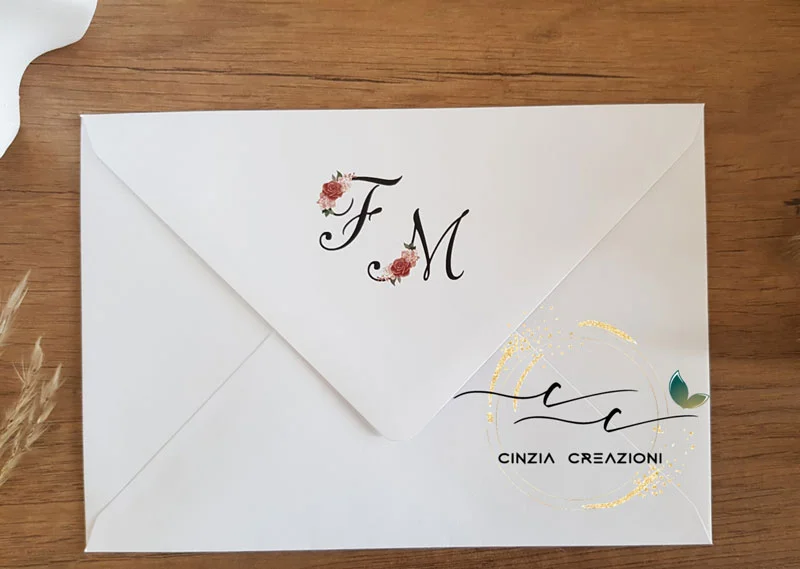 Invito matrimonio floreale elegante - immagine 5