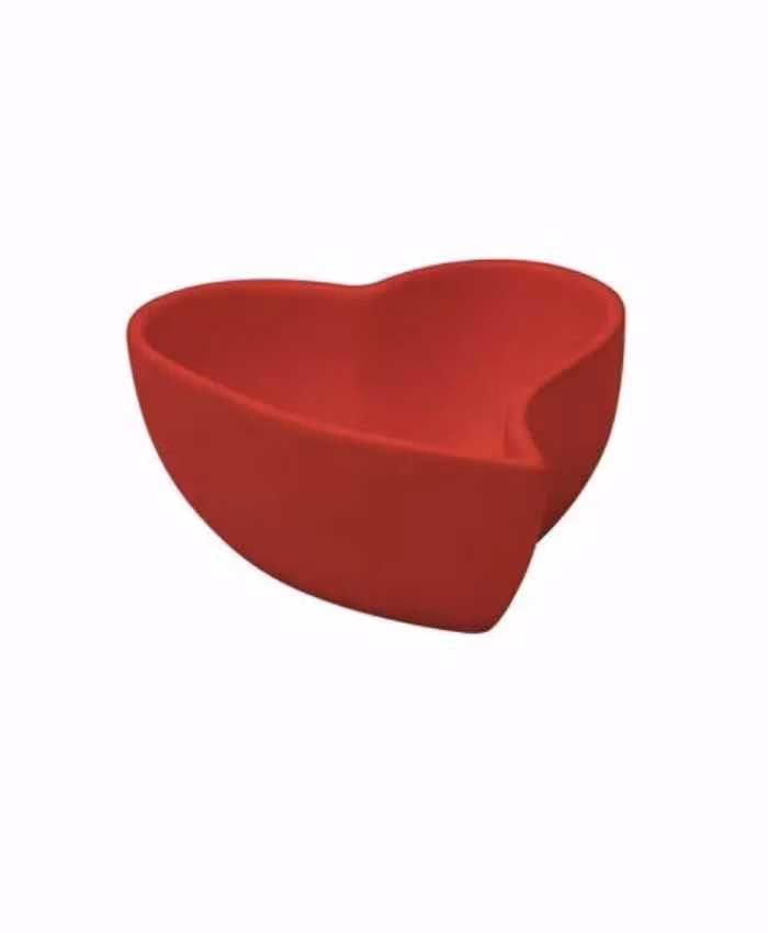 Cuore in ceramica Rosso 12×12 h 6 cm