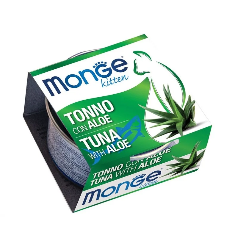 MONGE FRUITS GATTINO TONNO e ALOE GR 80 6 lattine