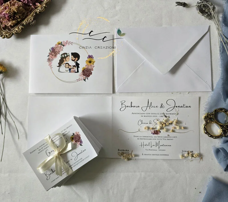 Bellezza tra i fiori – Partecipazioni Matrimonio - immagine 4