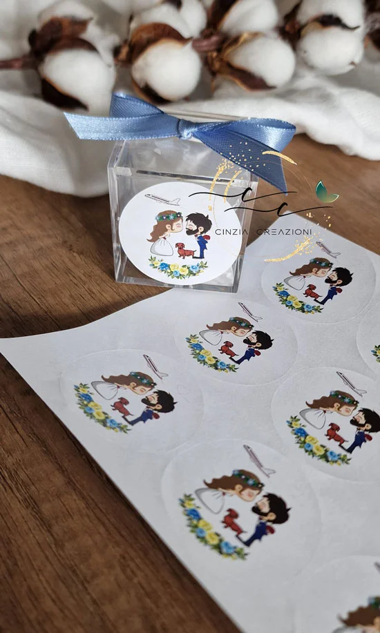 portaconfetti matrimonio tema cani - immagine 4