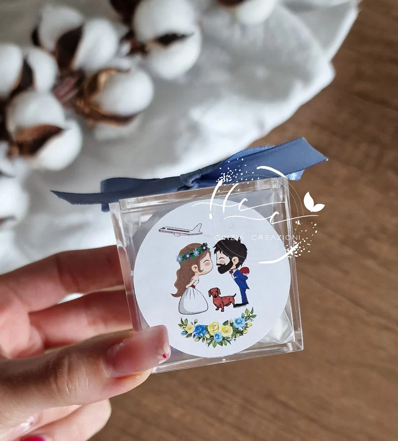 portaconfetti matrimonio tema cani