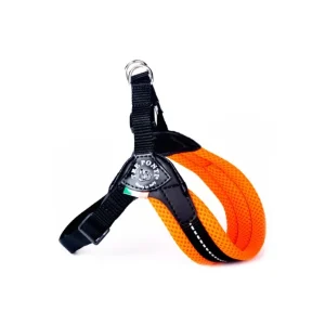 PETTORINA RETE FLUO SOTTOPANCIA CHIUS.PLAST. MIS. 3,5 ARANCIO
