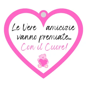 Cuoricino in forex con dedica Con il Cuore cm 10 h9 by Veropensiero